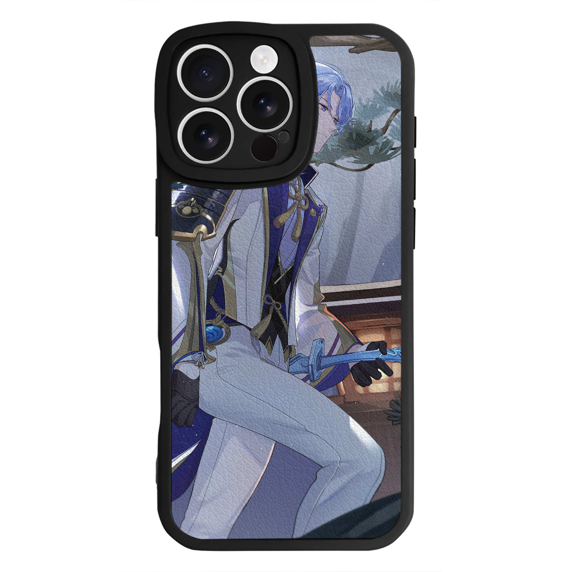 げんし神 genshin 【iPhone 16シリーズ対応】シリコンスマホケース（レザー調） 材質：シリコン
